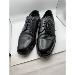 Florsheim Black Leather Cap-Toe Oxford Dress Shoes, Size 12D